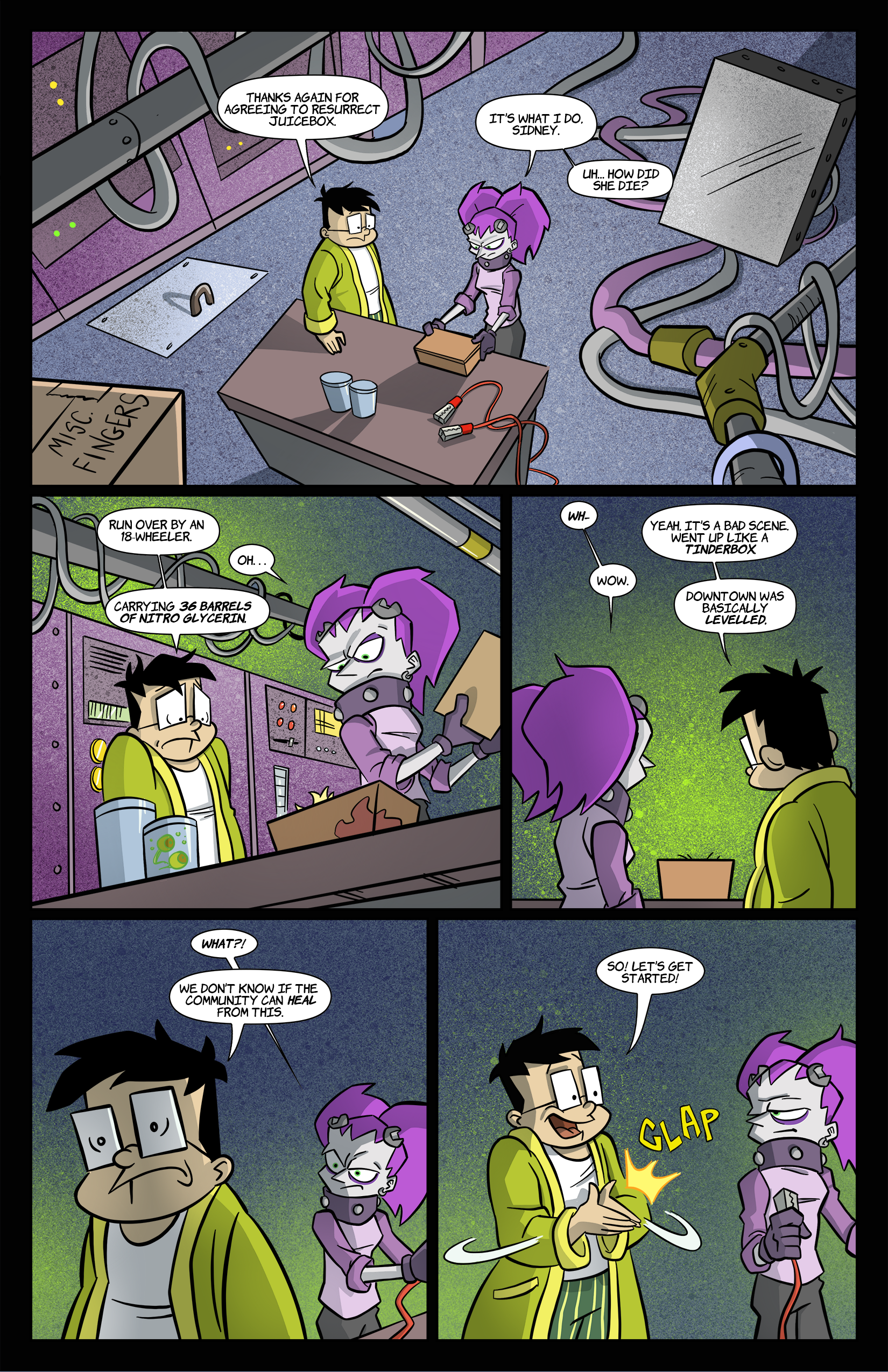 2: Tabitha Faust and the Jaundiced Jaws of Juicebox Pg 1