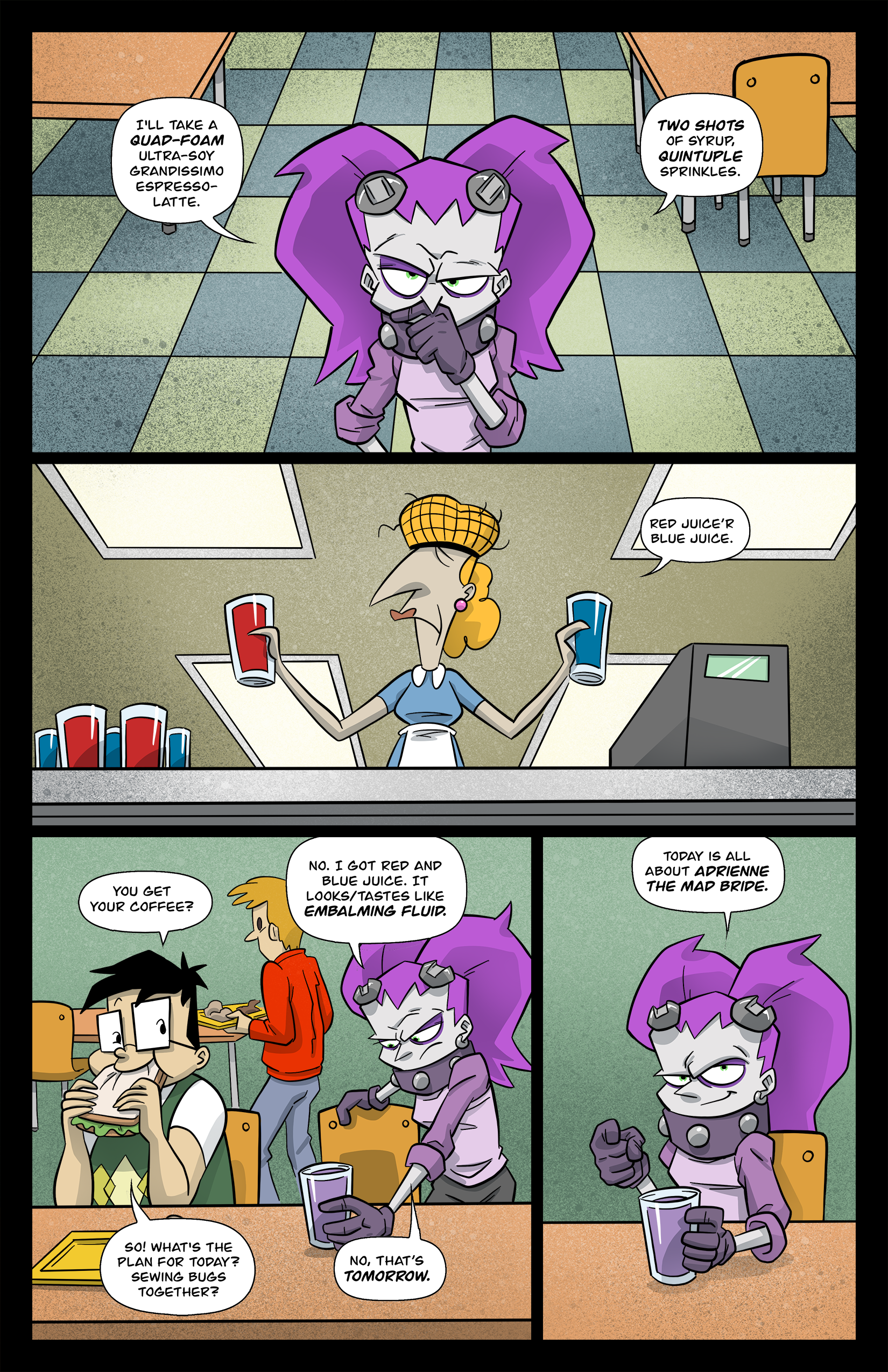 3: Adrienne the Mad Bride in Great Expositions pg 1