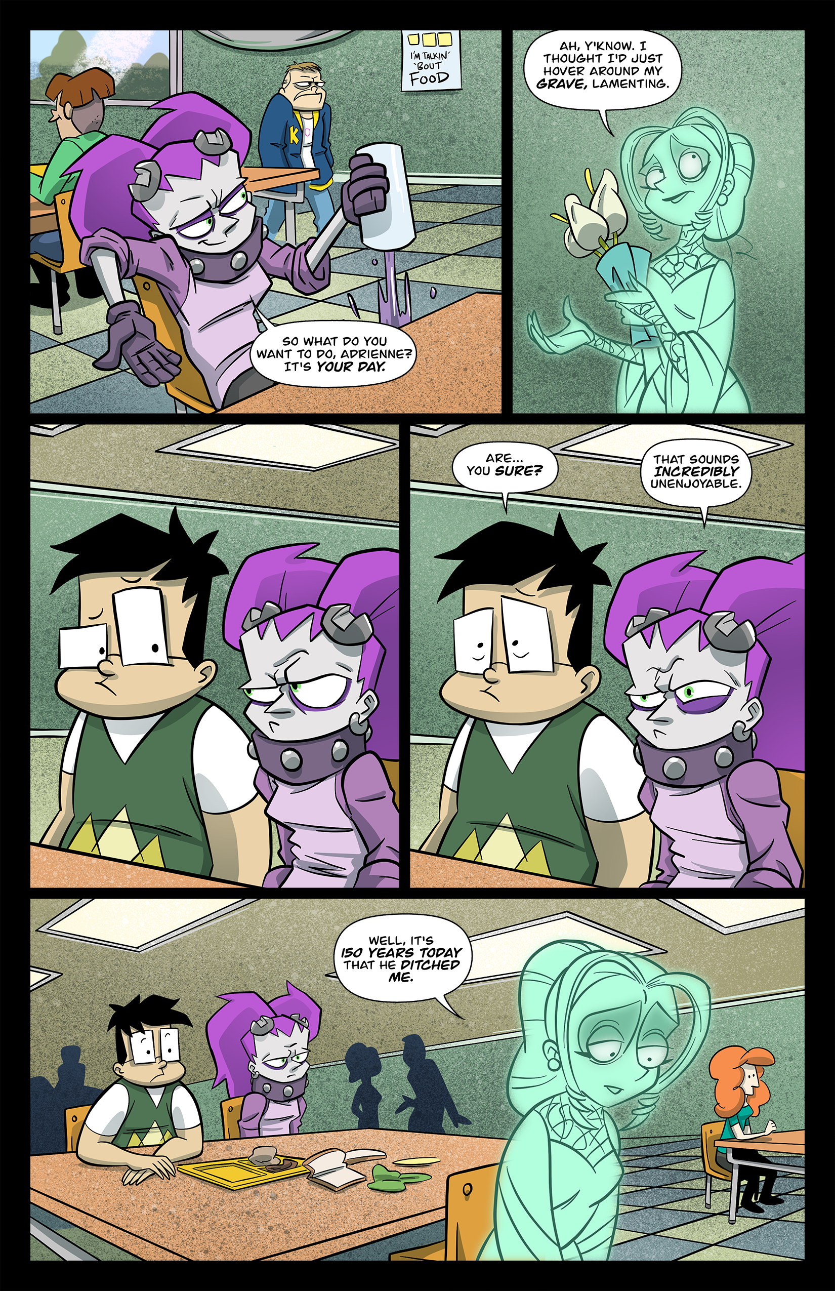 3: Adrienne the Mad Bride in Great Expositions pg 3